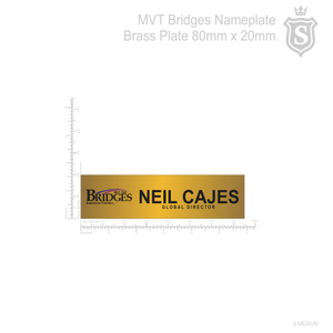 MVT Bridges Nameplate Gold