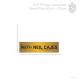 MVT Bridges Nameplate Gold