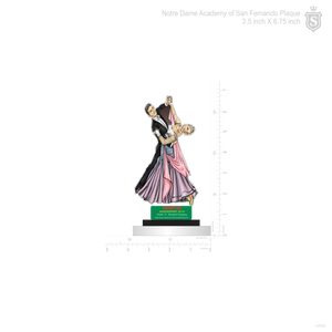 Notre Dame Academy of San Fernando Plaque - Dance Sport Standard Category