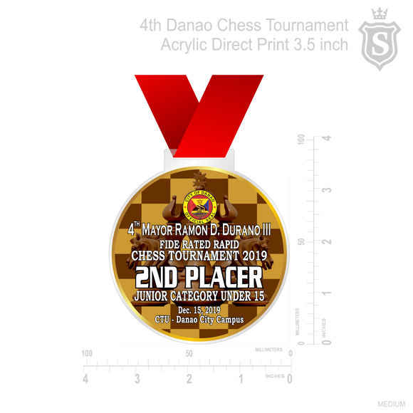 4th Danao Chess Tournament Medal 2019
