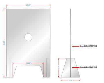 Acrylic Barrier for Cars