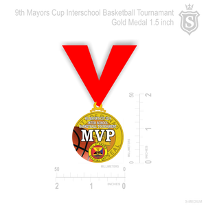 9th Mayor's Cup Mens Basketball MVP Medal 2019