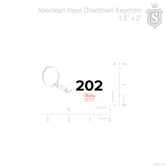 Aberdeen Haus Downtown Keychain