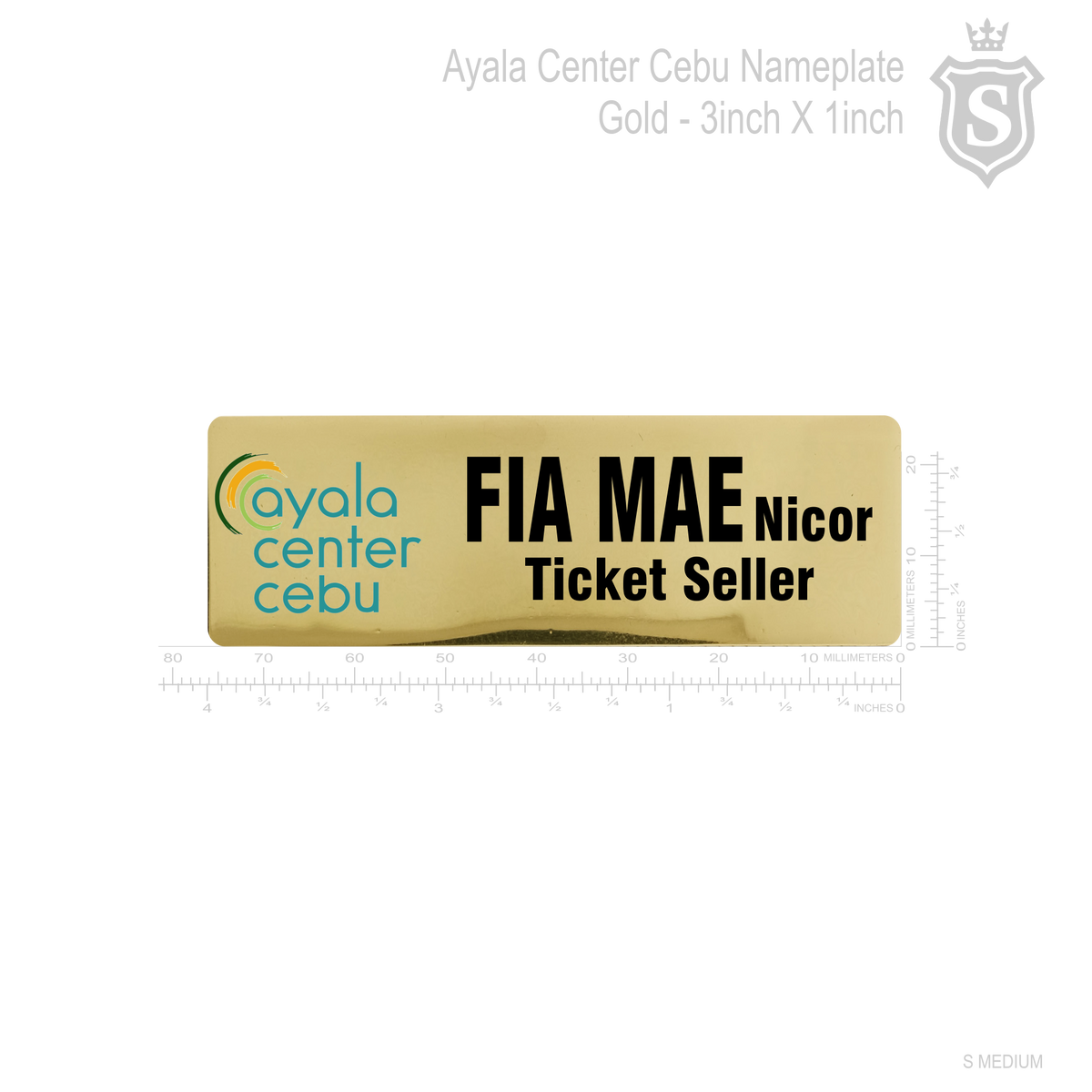 Ayala Center Cebu Nameplate – Suarez Arts