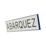 Abarquez White Nameplate