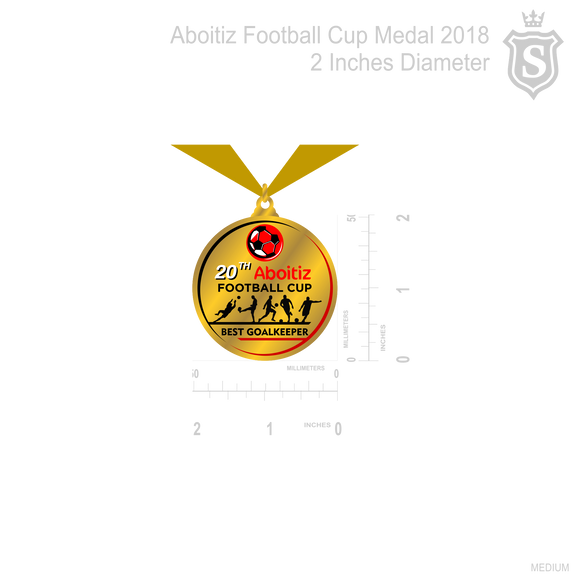Aboitiz Football Cup Medal 2018