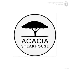 ACACIA STEAKHOUSE SIGNAGE