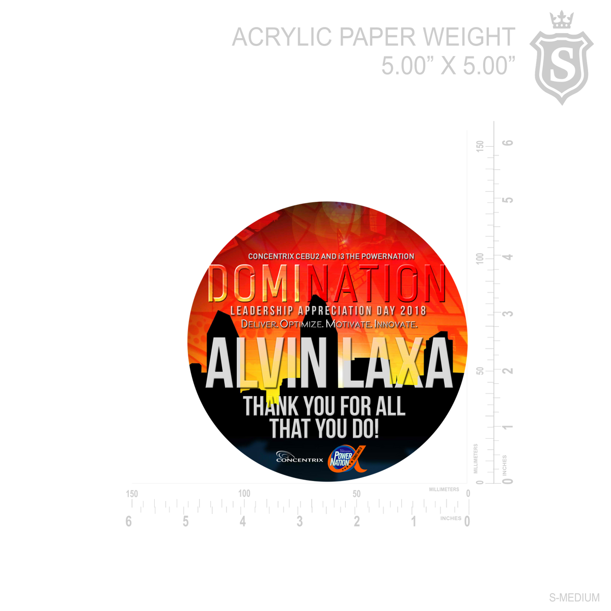 Acrylic Paper Weight Suarez Arts