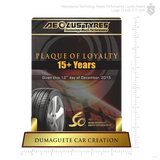 Aeolustyres Technology Meets Performance Plaque of Loyalty 13 inch