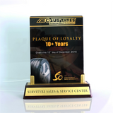 Aeolustyres Technology Meets Performance Plaque of Loyalty 13 inch