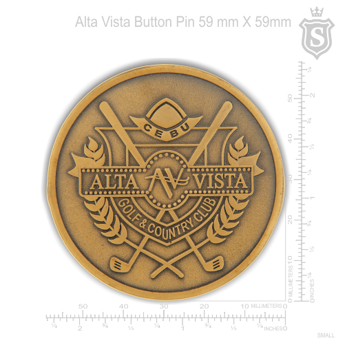 Alta Vista Button Pin