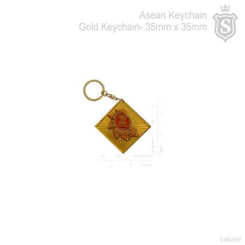 Asean Gold Keychain 35mm