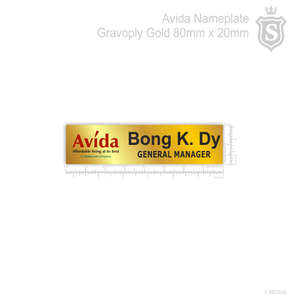 Avida Nameplate