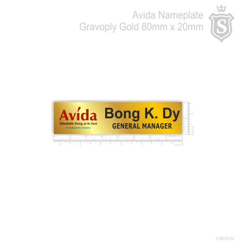 Avida Nameplate