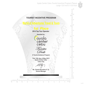 Ayala Center Cebu Tourism Plaque 2016