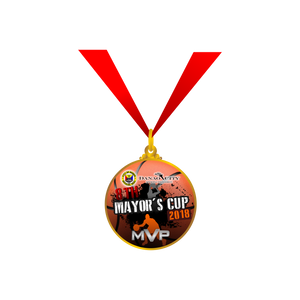 8th Mayors Cup Mens Basketball MVP Medal 2018