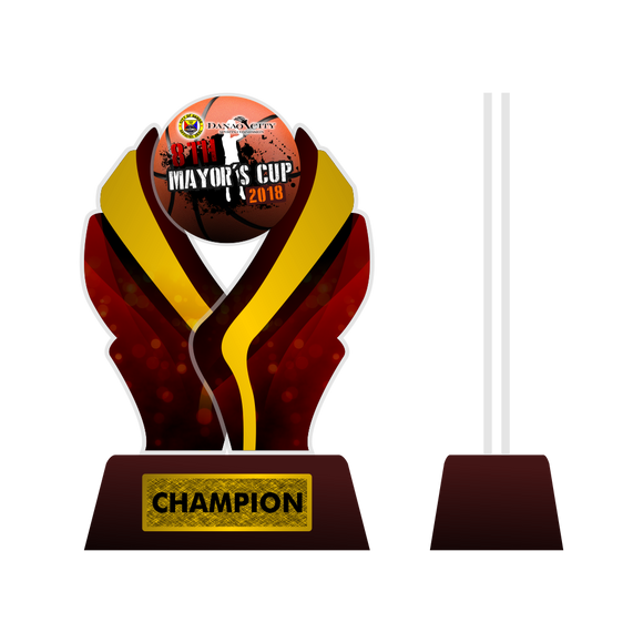 Basketball Wing Cup Design Plaque