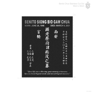 Benito Chua Tomb Marker