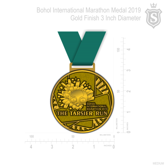 Bohol International Marathon  Medal 2019 - The Tarsier Run
