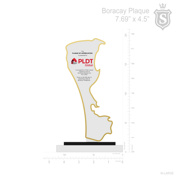 Boracay Acrylic Map Plaque