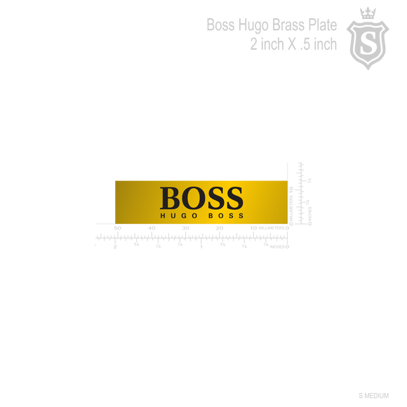 Hugo Boss Brass Plates