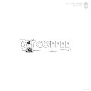 BO'S COFFEE SIGNAGE