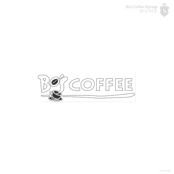 BO'S COFFEE SIGNAGE