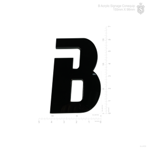 Letter B Signage Cut- Out