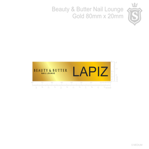 Beauty and Butter Nameplate