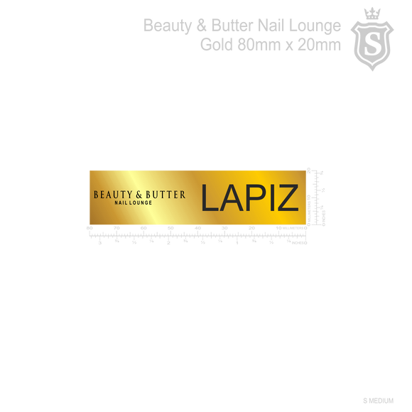 Beauty and Butter Nameplate