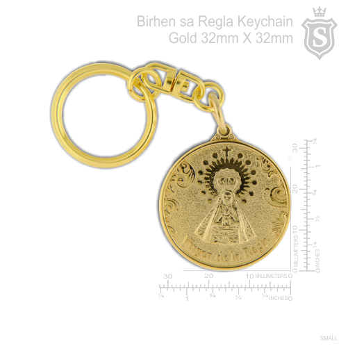 Birhen sa Regla Keychain Gold 32mm