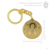 Birhen sa Regla Keychain Gold 32mm