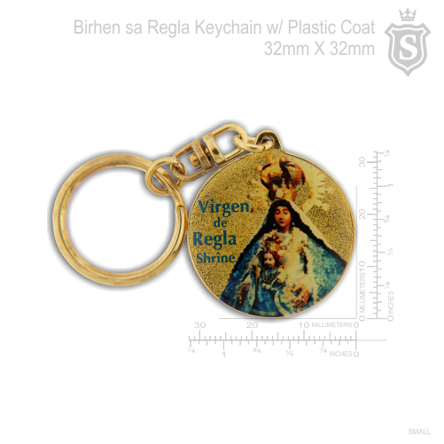 Birhen sa Regla Keychain w/ Plastic Coat 32mm