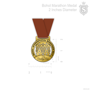Bohol Marathon Medal 2017