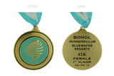 Bohol International Marathon the Paradise Run Gold Medal 2 inch & 3 inch