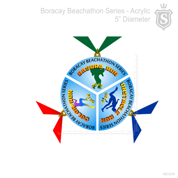 Boracay Beachathon Series Acrylic Medal