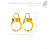 Handcuffs pendant with engrave