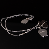 Boy & Girl Head Pendant with Engrave Names Silver 20mm