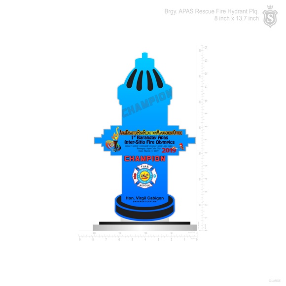 Brgy. Apas Rescue Fire Hydrant Plaque