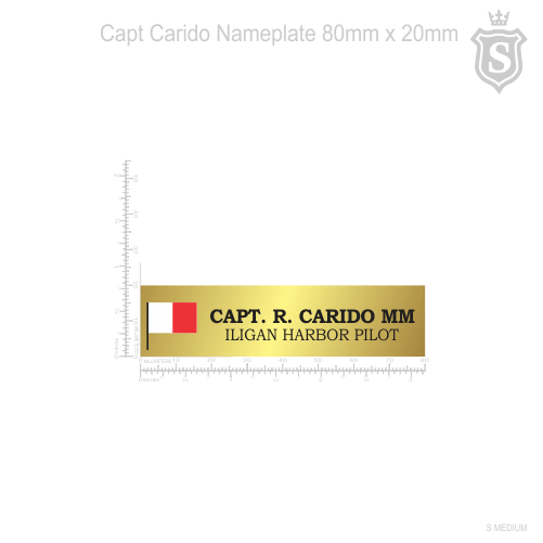 Iligan Harbor Pilot Nameplate