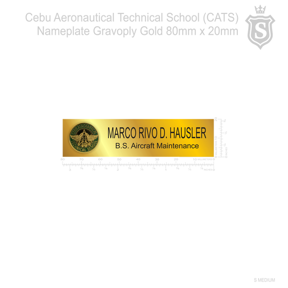 Cebu Aeronautical Technical School (CATS) Nameplate