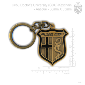 Cebu Doctor's University (CDU) College of Medicine Keychain Antique