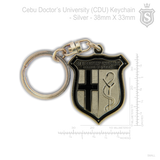 Cebu Doctors University (CDU) College of Medicine Keychain Silver 38mm