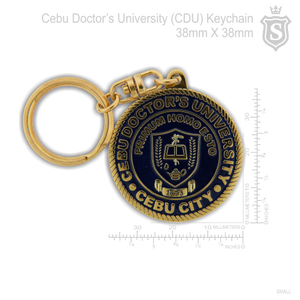 Cebu Doctor's University (CDU) Keychain Gold 38mm