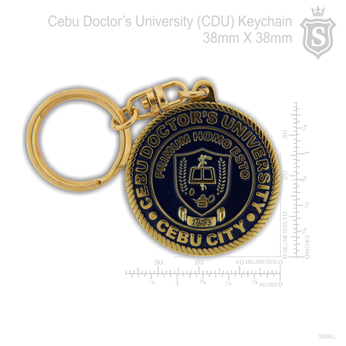 Cebu Doctor's University (CDU) Keychain Gold 38mm