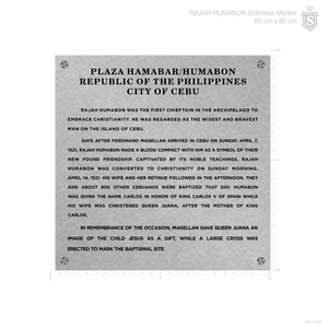 Plaza Hamabar/Humabon Stainless Marker