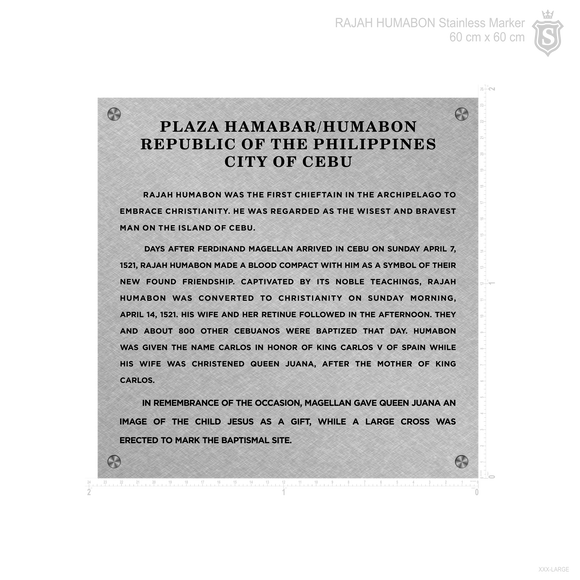 Plaza Hamabar/Humabon Stainless Marker