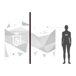 Storefront Window Graphics  - Corporate Polygon Vector Design