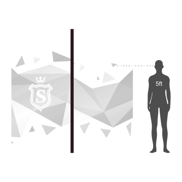 Storefront Window Graphics  - Corporate Polygon Vector Design