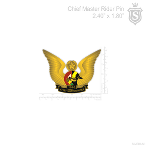 Chief Master Rider Pin